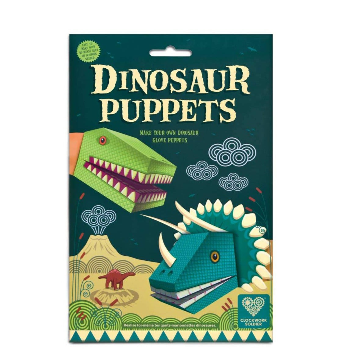 Create Your Own Dinosaur Puppets - HoneyBug 