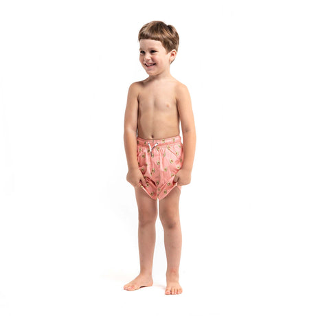 Pink Avocado - Kids Swim Trunks by Bermies - HoneyBug 