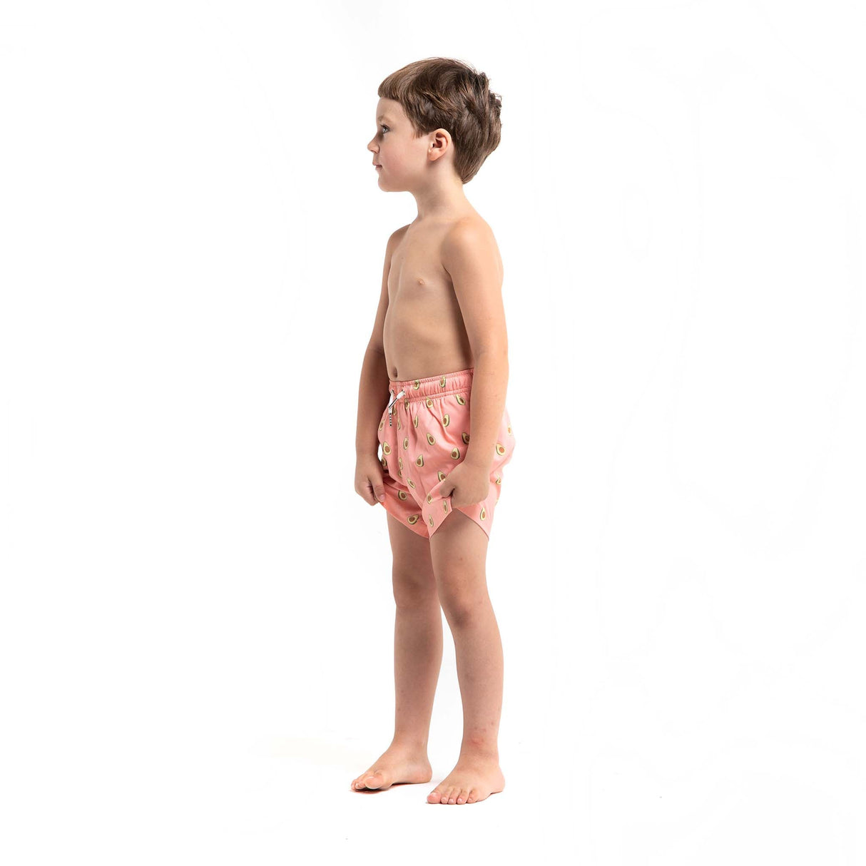 Pink Avocado - Kids Swim Trunks by Bermies - HoneyBug 