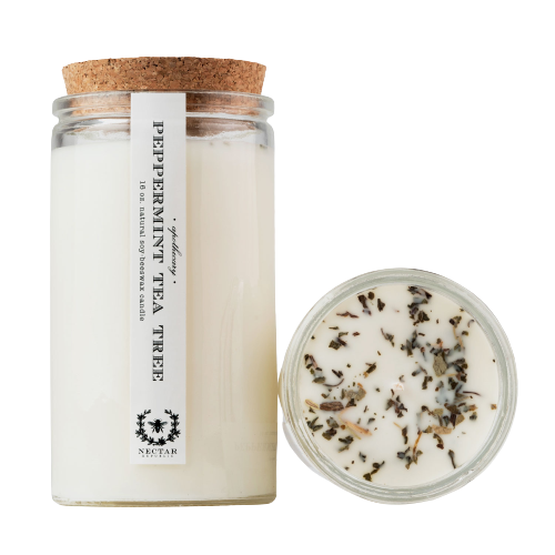 Peppermint Tea Tree - Apothecary Candle - HoneyBug 