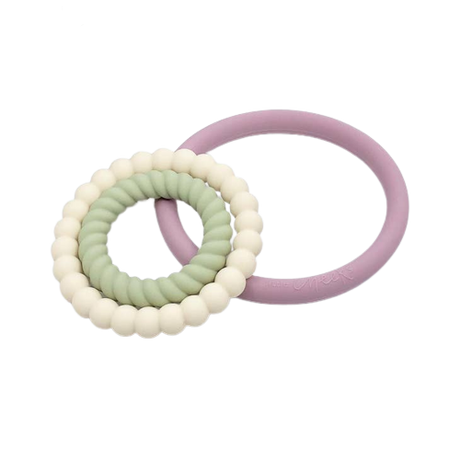 Trio Teething Rings - Elise - HoneyBug 