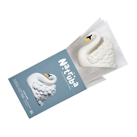 Natural Rubber Bath Toy Swan - White - HoneyBug 