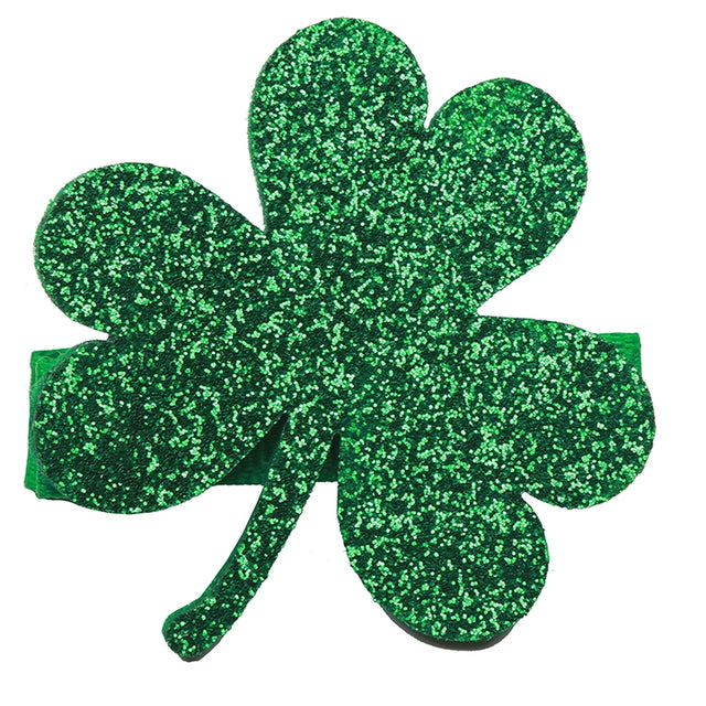 Glitter Shamrock Clip - HoneyBug 