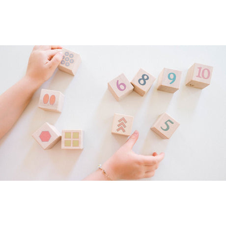 Boho Number + Counting Shape Blocks - HoneyBug 