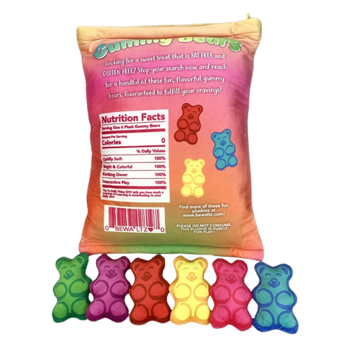 Mini Plushies - Gummy Bears - HoneyBug 