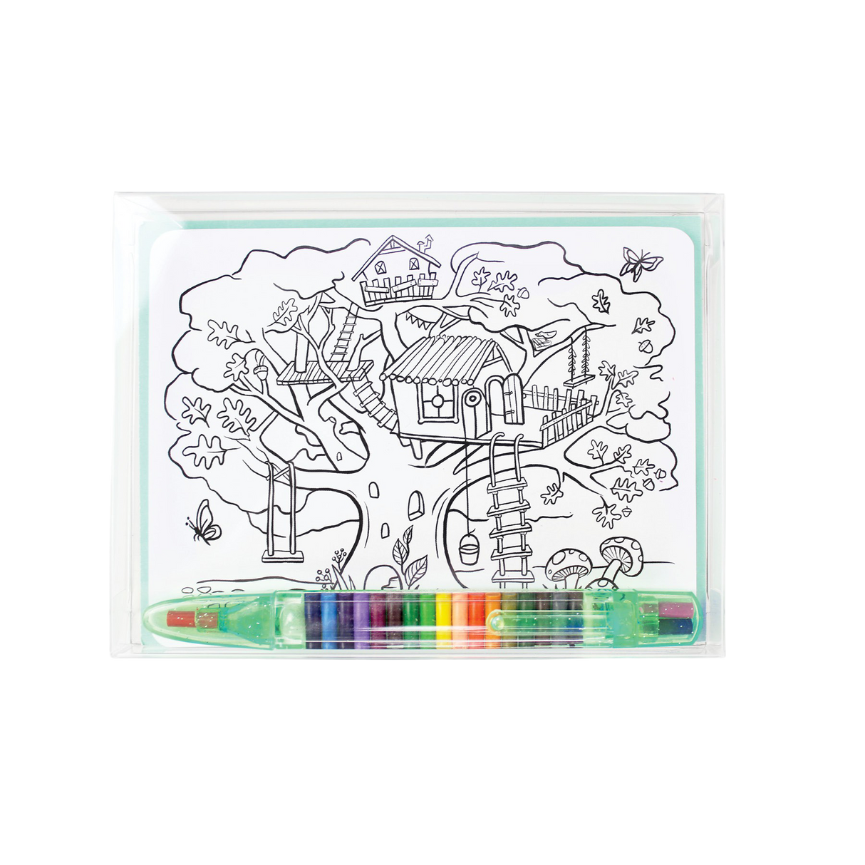 Box of 12 - Kids Color-In Postcard Kit - HoneyBug 