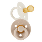 Itzy Soother™ Neutral Natural Rubber Pacifier Sets - HoneyBug 