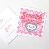 Scratch-off Valentines - Floral 18pk - HoneyBug 