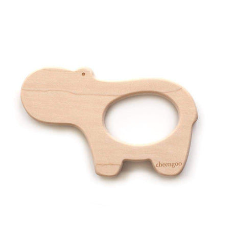 Hippo Wooden Teether - HoneyBug 