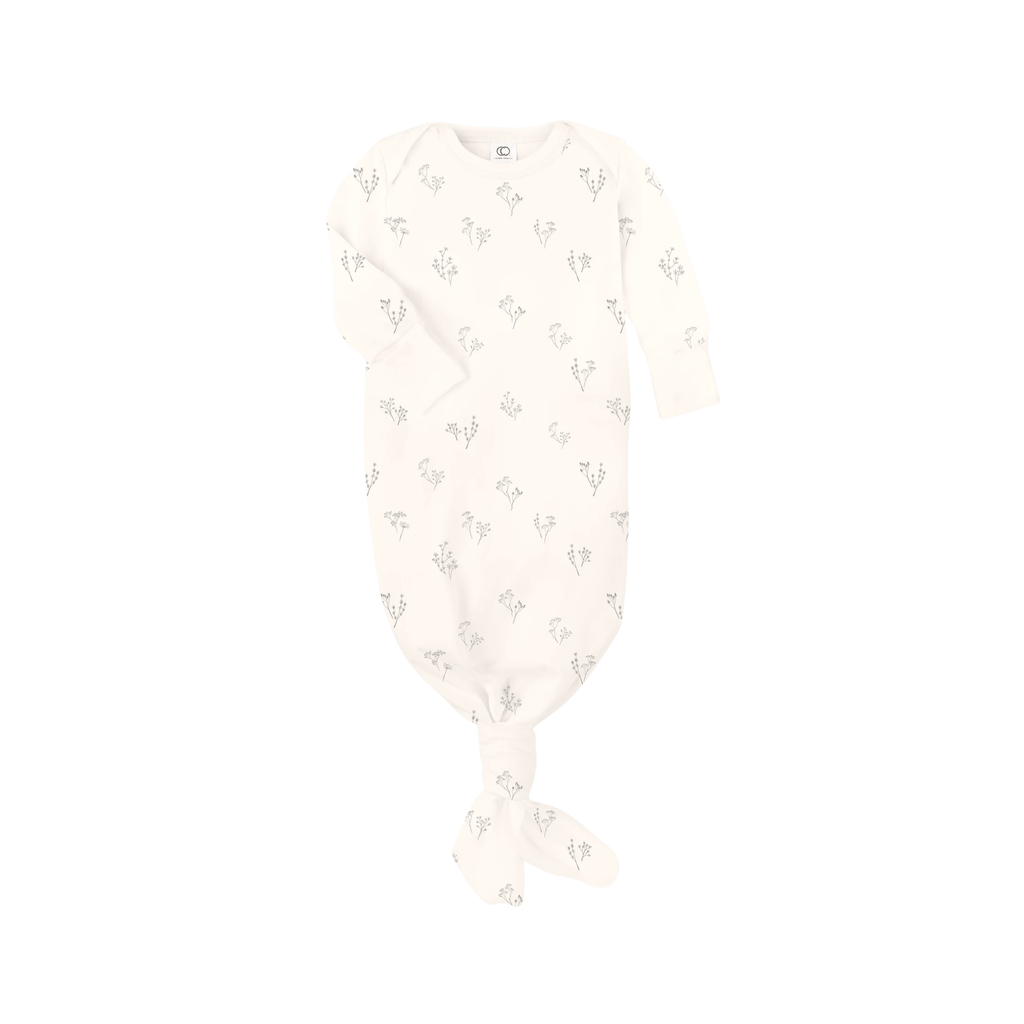 Landry Infant Gown - Sprig Print - HoneyBug 