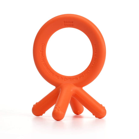 Comotomo Silicone Baby Teethers - Orange - HoneyBug 