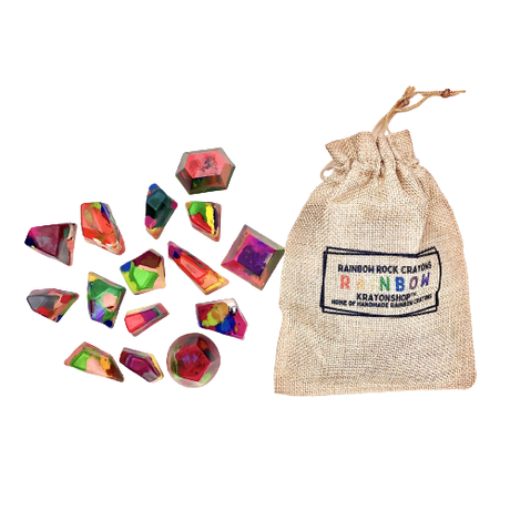 Rainbow Rocks Crayons - HoneyBug 