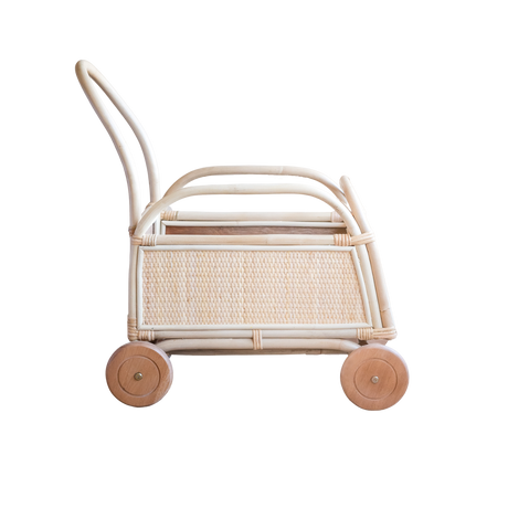 Ollie Rattan Push Car - HoneyBug 