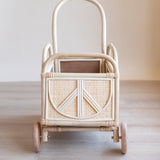 Ollie Rattan Push Car - HoneyBug 