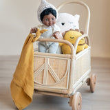 Ollie Rattan Push Car - HoneyBug 