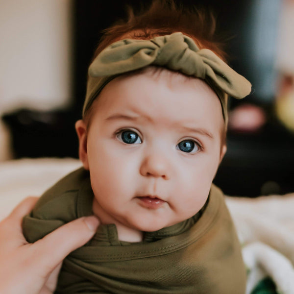 Moss | Bow Headband - HoneyBug 