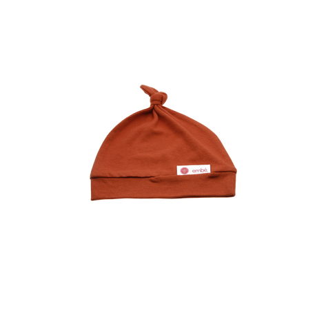 Rust | Top Knot Hat - HoneyBug 