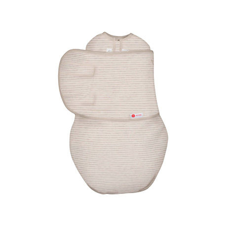 Oatmeal Stripe (GOTS certified) | Starter Swaddle Organic - HoneyBug 