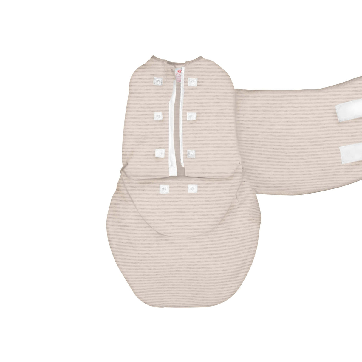 Oatmeal Stripe (GOTS certified) | Starter Swaddle Organic - HoneyBug 