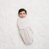 Oatmeal Stripe (GOTS certified) | Starter Swaddle Organic - HoneyBug 