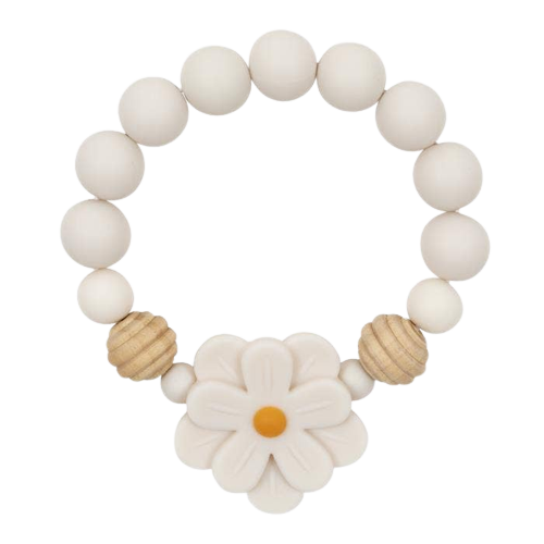 Nuby Teething Bracelets - White - HoneyBug 