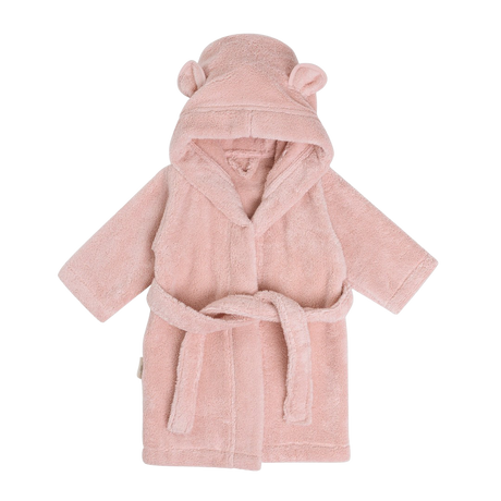 Organic Cotton Hooded Robe - Pink - HoneyBug 