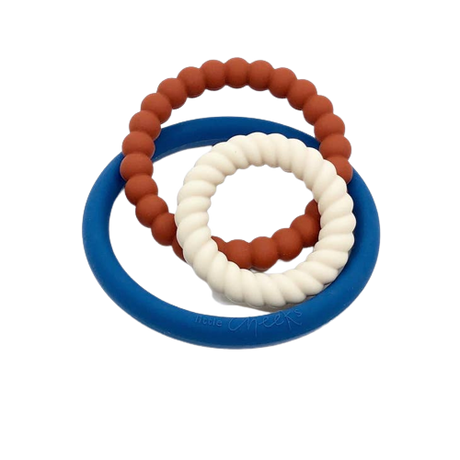 Trio Teething Rings - Briggs - HoneyBug 