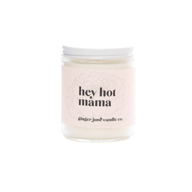 HEY HOT MAMA • NON TOXIC SOY CANDLE • BLACKBERRY AMBER - HoneyBug 