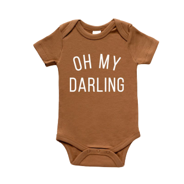 Oh My Darling Bodysuit - Camel - HoneyBug 