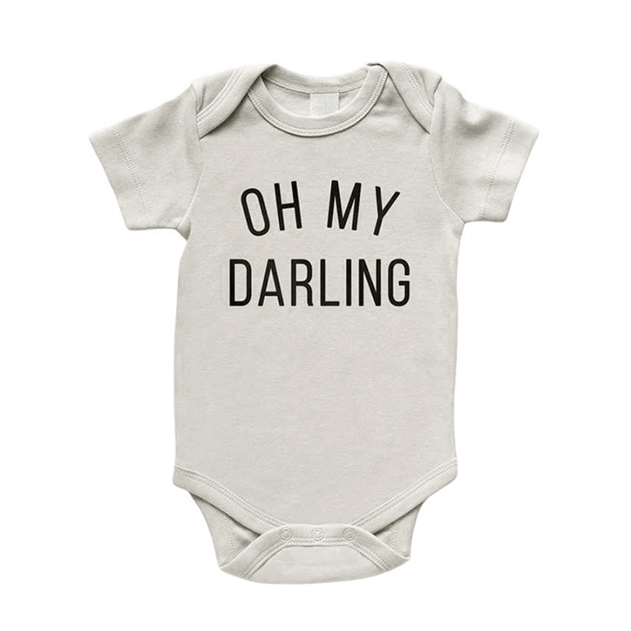 Oh My Darling Bodysuit - White - HoneyBug 