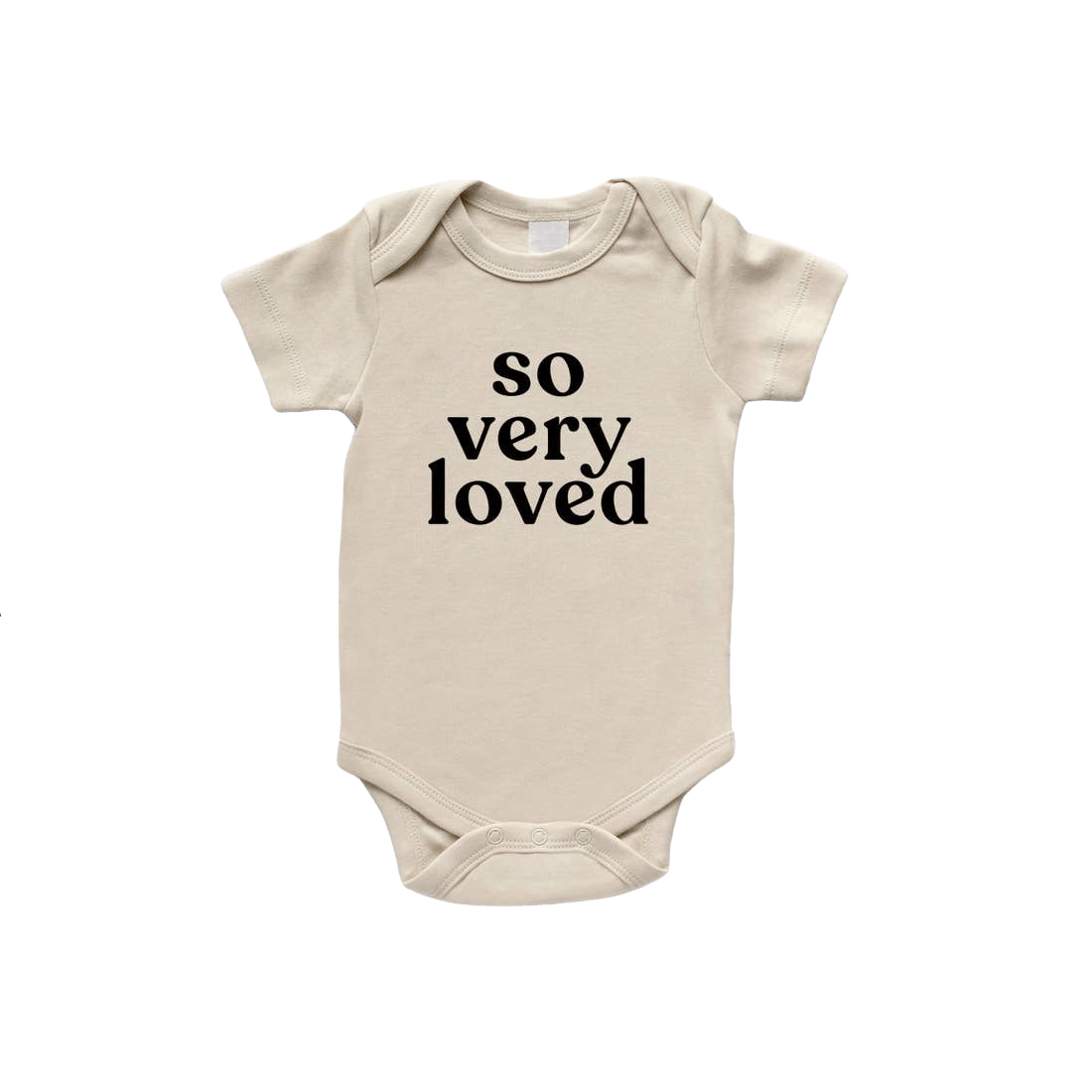 So Very Loved Baby Bodysuit - Cream - HoneyBug 