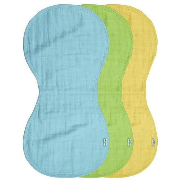 Muslin Burp Cloths - 3 pack - Aqua - HoneyBug 