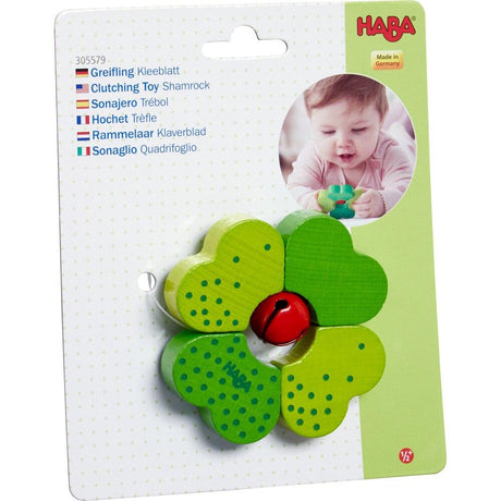 Wooden Clutching Toy Shamrock - HoneyBug 