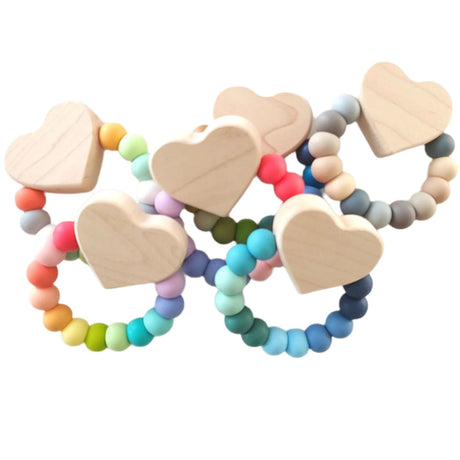 Heart Charm Teether - HoneyBug 