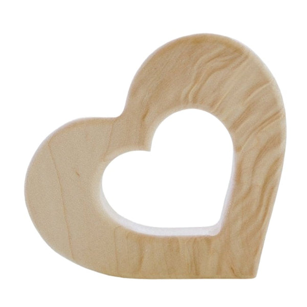Heart Wooden Baby Grasping Toy - HoneyBug 