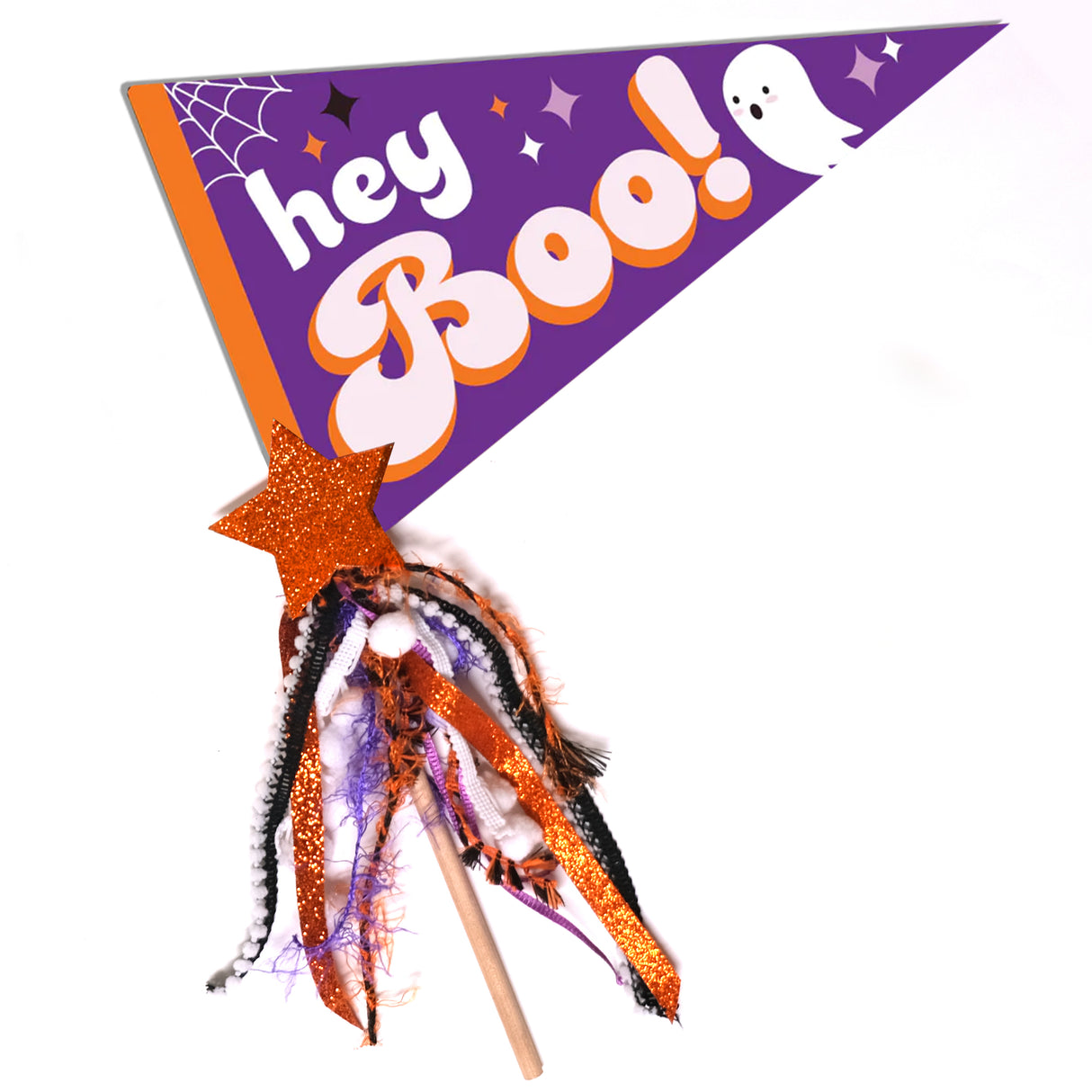 Pennant Flag Kit - Hey Boo! - HoneyBug 