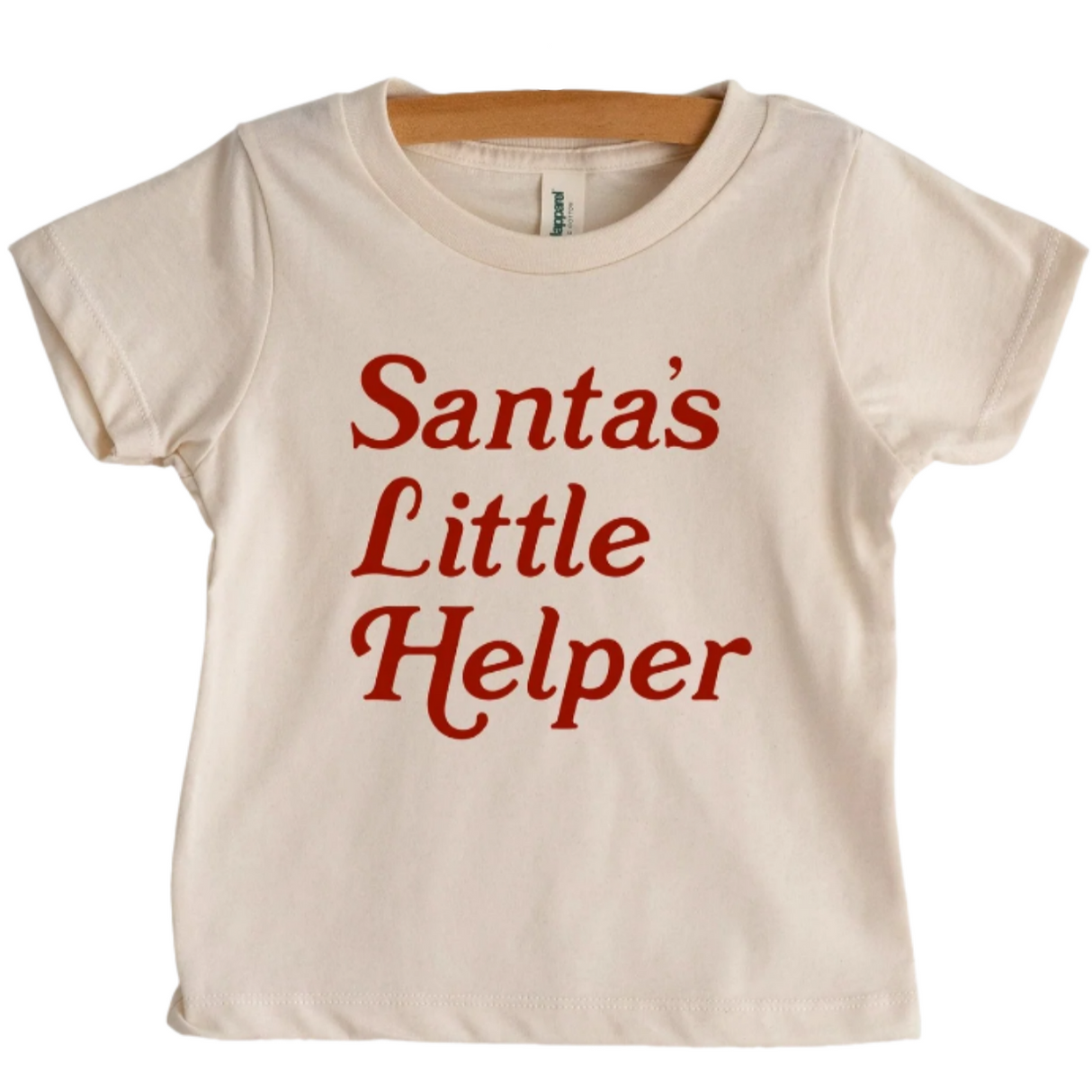 Santa's Little Helper Organic Baby and Kids Christmas Tee - HoneyBug 