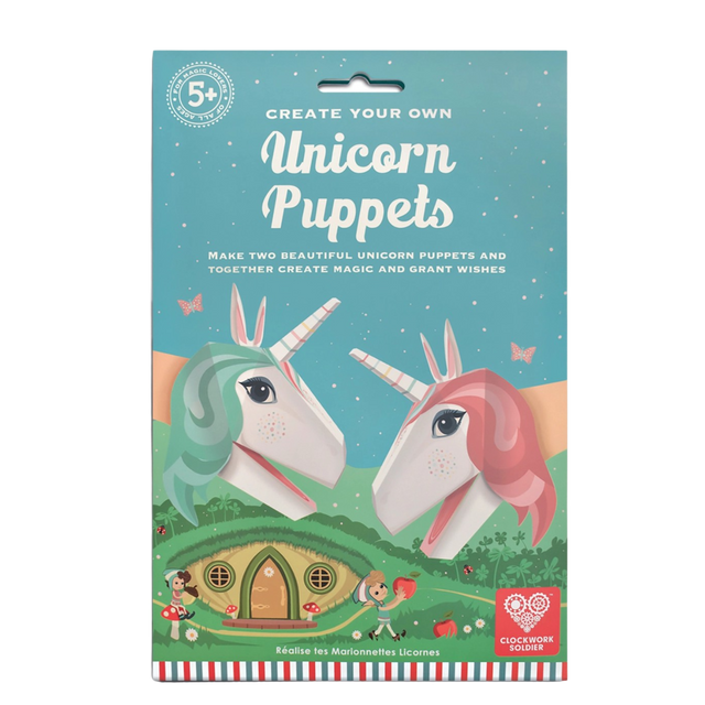 Create Your Own Unicorn Puppets - HoneyBug 