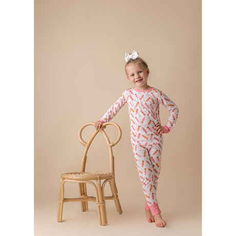 Pink Carrot Two Piece Set - HoneyBug 