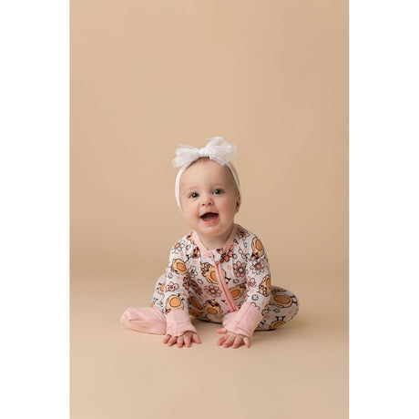 Groovy Chick Zipper Romper - HoneyBug 