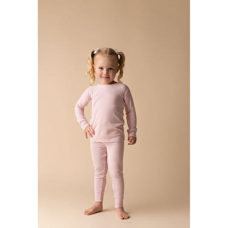 Petal Pink Ribbed Two Piece Set - HoneyBug 