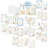 Itzy Moments™ Double-Sided Milestone Cards - Woodland - HoneyBug 