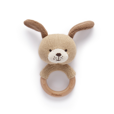 Knitted Dog Rattle - HoneyBug 