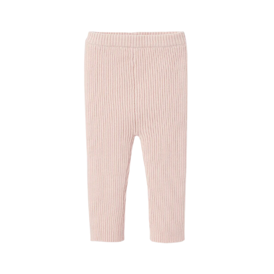 Knit Ribbed Legging - Blush - HoneyBug 