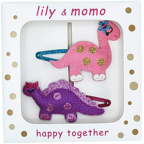 Little Dino Hair Clips Box Set - HoneyBug 