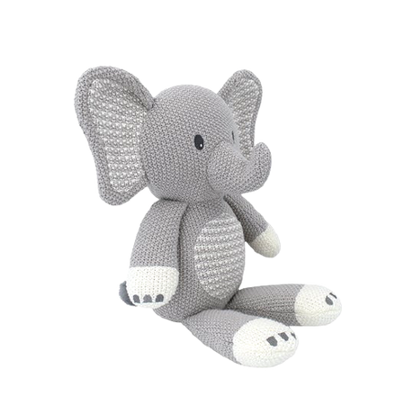 Whimsical Knit Toy - Mason Elephant - HoneyBug 