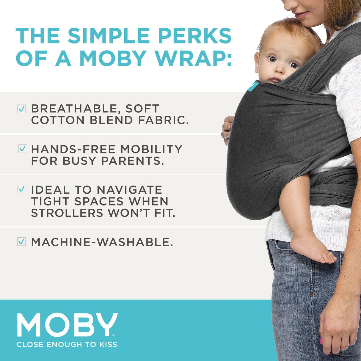 Moby Wrap Evolution - Black - HoneyBug 