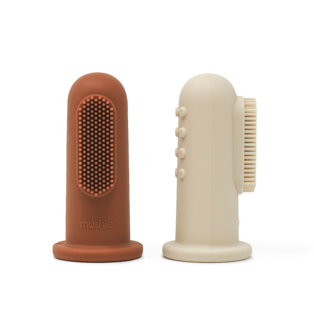 Finger Toothbrush (Clay/Shifting Sand) - HoneyBug 