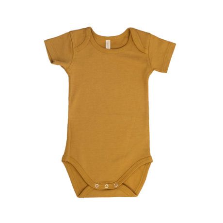 Short Sleeve Bodysuit | Ochre - HoneyBug 