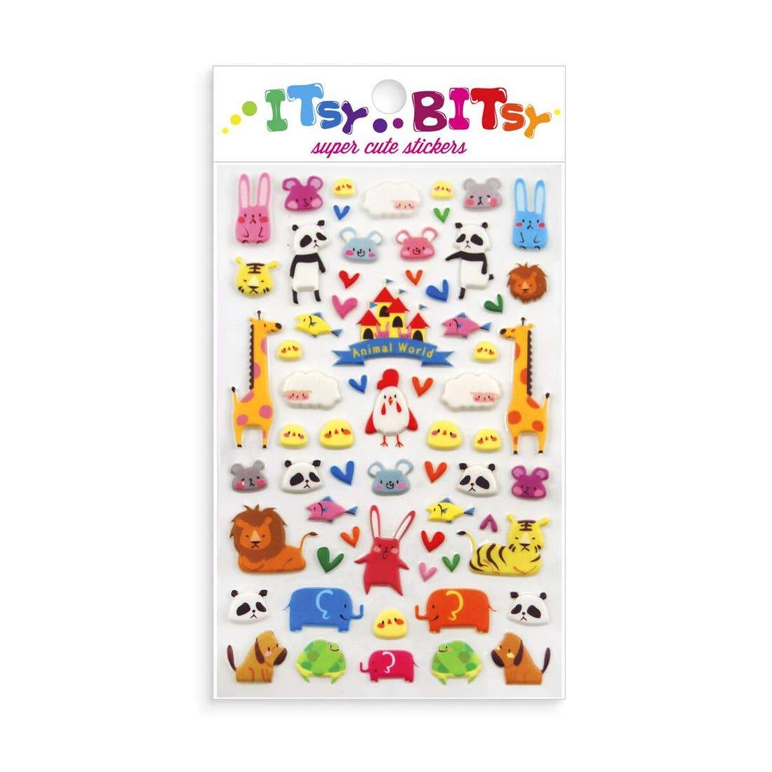 Itsy Bitsy Stickers - Animal World - HoneyBug 